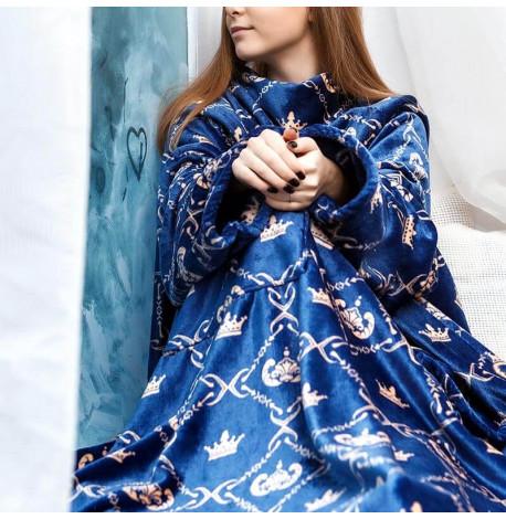 Плед с рукавами из микрофибры "Царь"