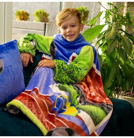 Плед с рукавами из микрофибры детский Kids "Футбол"