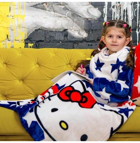 Плед с рукавами из микрофибры детский Kids Kitty