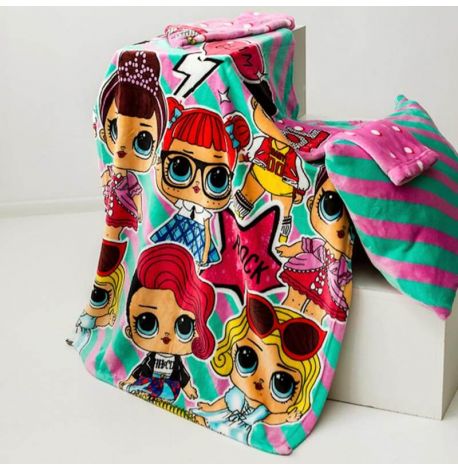 Плед с рукавами из микрофибры детский Kids LOL