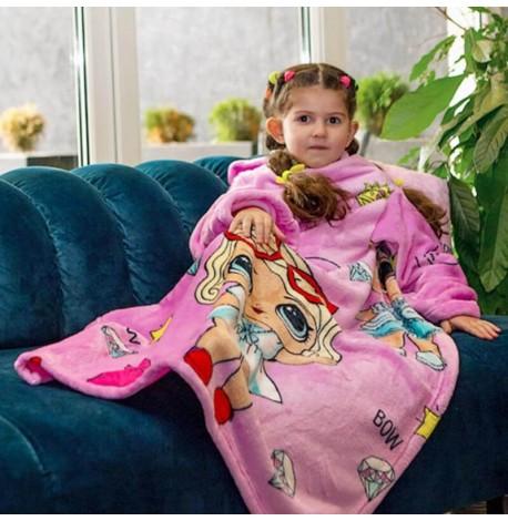 Плед с рукавами из микрофибры детский Kids LOLmono