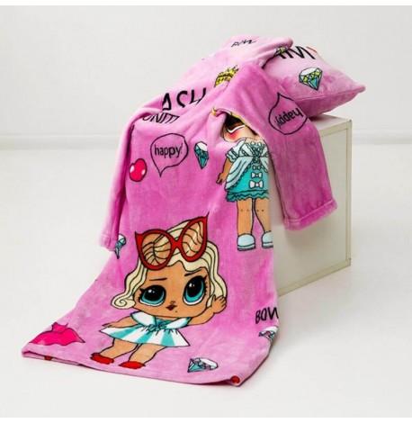 Плед с рукавами из микрофибры детский Kids LOLmono