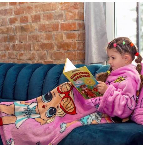 Плед с рукавами из микрофибры детский Kids LOLmono