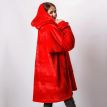 Худи-плед с рукавами и капюшоном из микрофибры (красный)