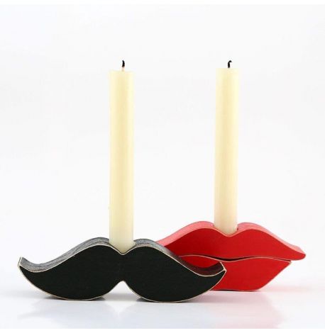 Подсвечники "Усы и Губы"