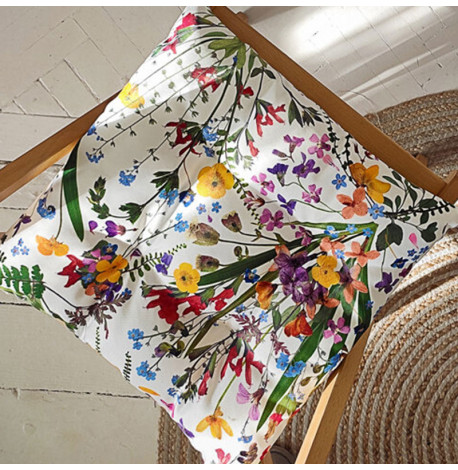 Подушка на стул с завязками «Полевые цветы»