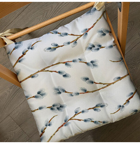 Подушка на стул с завязками «Верба»