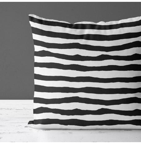 Подушка "Черные полосы", 30х30 см