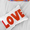 Подушка Love red letters, 45х32 см