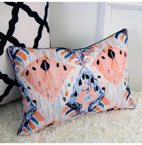 Подушка "Орнамент розовый этно", 45х32 см