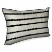 Подушка "Черные полосы на белом фоне", 45х32 см