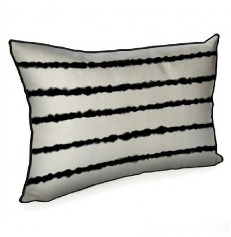 Подушка "Черные полосы на белом фоне", 45х32 см