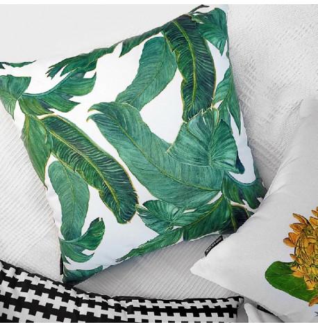 Подушка "Тропические листья", 45х45 см