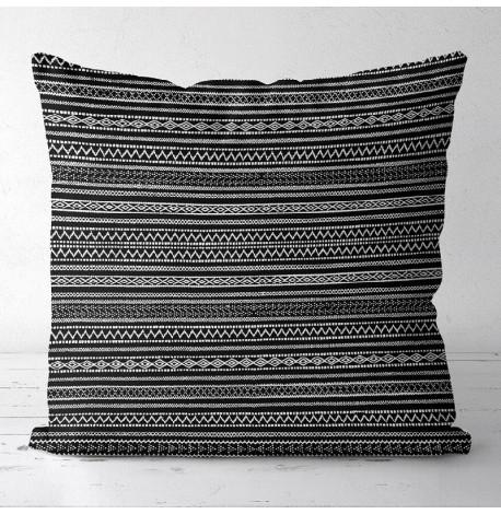 Подушка "Черно-белый линейный орнамент", 40х40 см