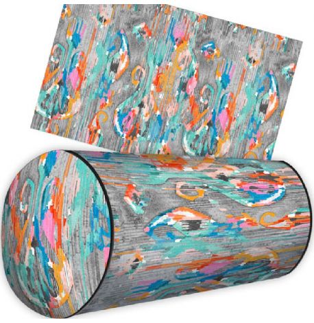 Подушка-валик "Красочный этно узор"