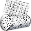Подушка-валик "Черный горошек"