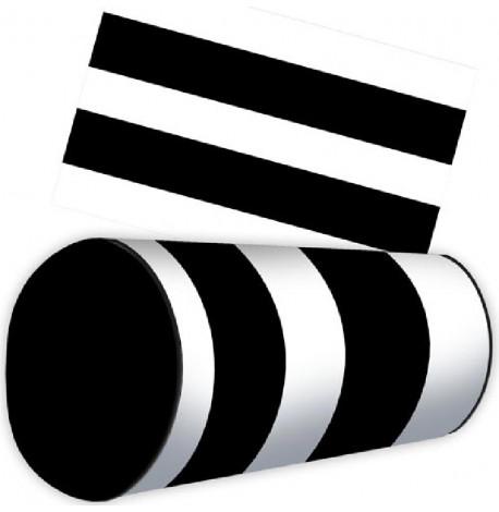 Подушка-валик "Бело-черные полосы"