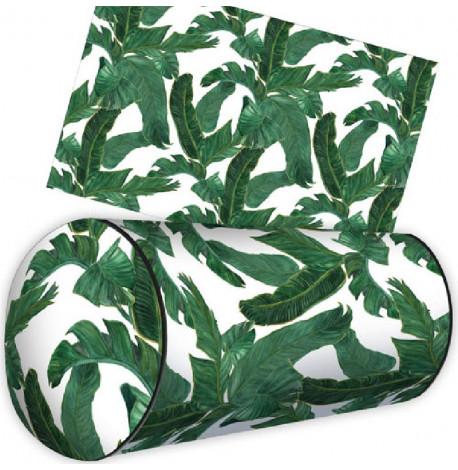 Подушка-валик "Тропічні листя"