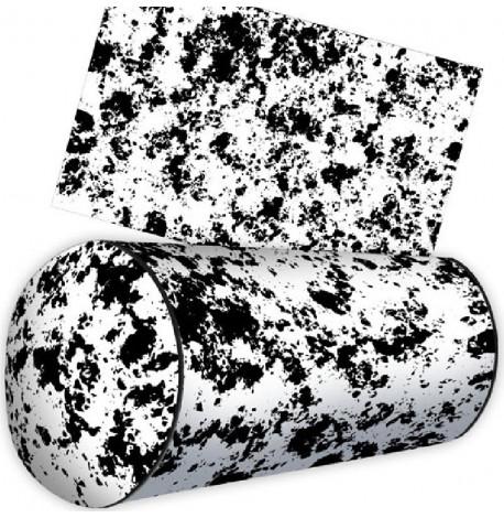 Подушка-валик "Черные пятна на белом фоне"