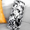 Подушка-валик "Черные пятна на белом фоне"