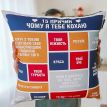 Подушка «15 причин, чому я тебе кохаю» (40х40 см)