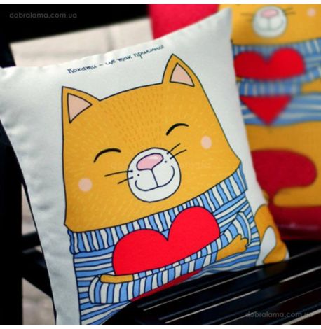 Подушка "Кохати - це так приємно", 40х40 см