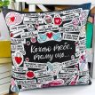Подушка "Кохаю тебе, тому що…", 40х40 см