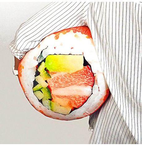 Подушка круглая «Суши»