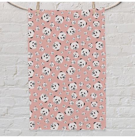 Полотенце с принтом "Пандочки"