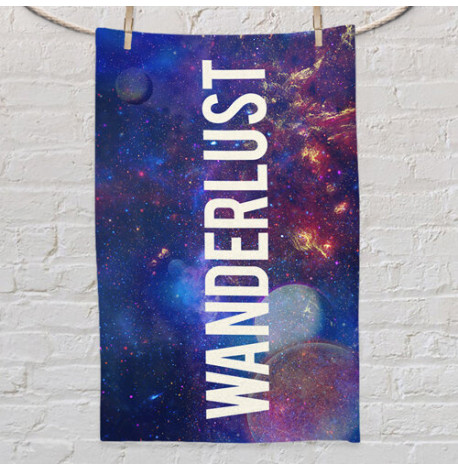 Полотенце с принтом Wanderlust space
