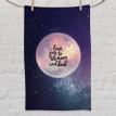 Полотенце с принтом I love you to the moon and back