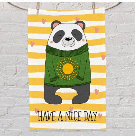 Полотенце с принтом Have a nice day