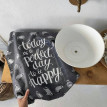 Полотенце с принтом Today is a perfect day to be happy