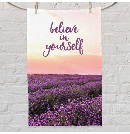 Полотенце с принтом Believe in yourself