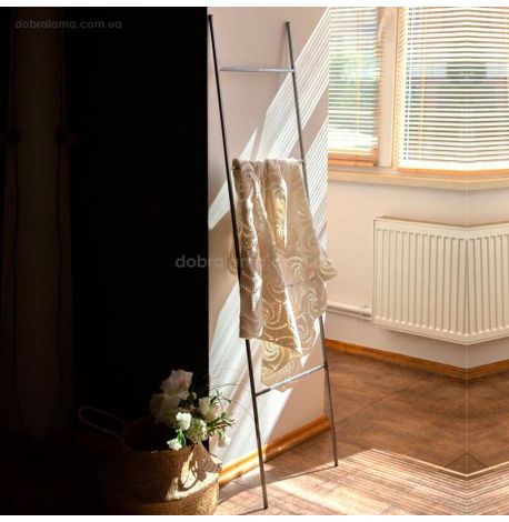 Напольная вешалка-лестница для полотенец