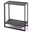 Металлический консольный столик (черный)