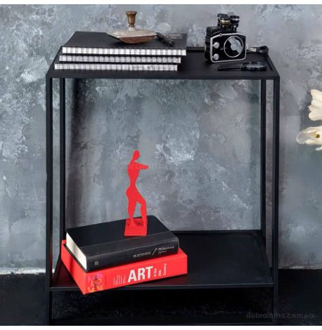 Металлический консольный столик (черный)