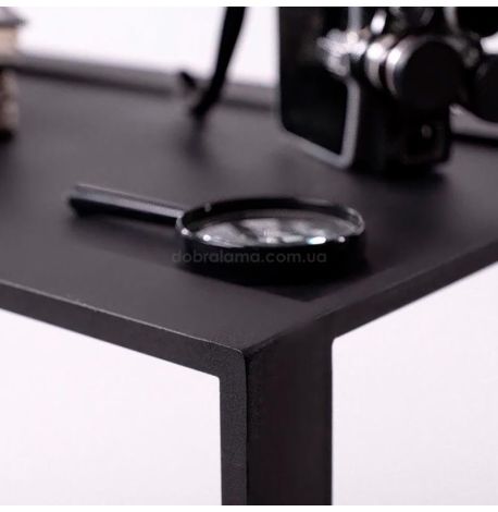 Металлический консольный столик (черный)