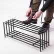 Металлическая подставка для обуви 5-ти рамная (черная)