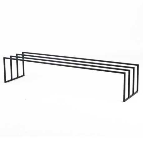 Металлическая подставка для обуви (черная)