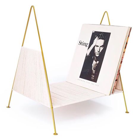 Ретро-стойка для журналов и виниловых пластинок