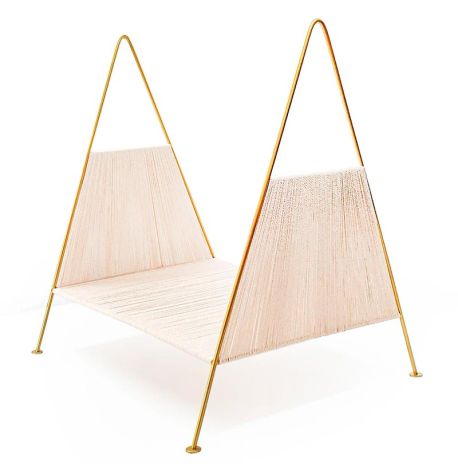 Ретро-стойка для журналов и виниловых пластинок