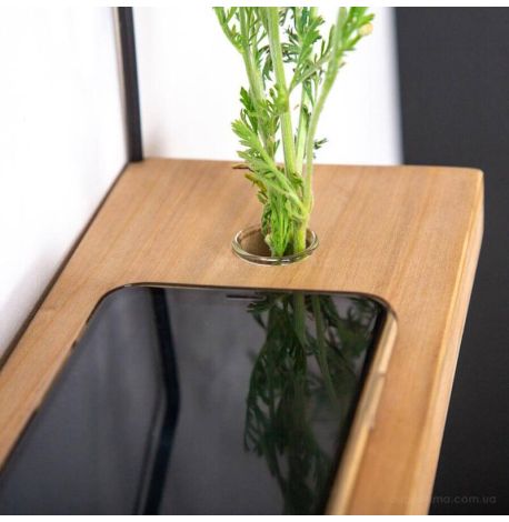 Настенная полка «Домик» с вазой