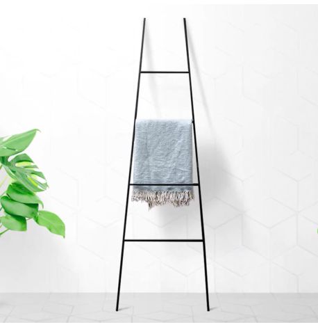 Напольная пирамидальная вешалка-лестница для пледов и полотенец