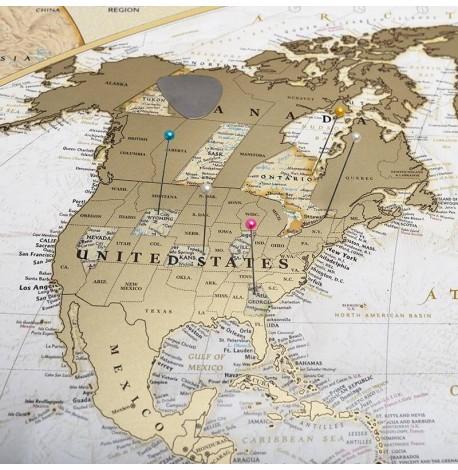 Скретч-карта світу My Map Antique edition Caribbean (англійська мова) в тубусі