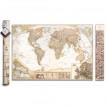 Скретч-карта мира My Map Antique edition (английский язык) в тубусе