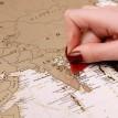 Скретч-карта мира My Map Antique edition (английский язык) в тубусе