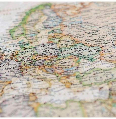 Скретч-карта мира My Map Antique edition (английский язык) в тубусе