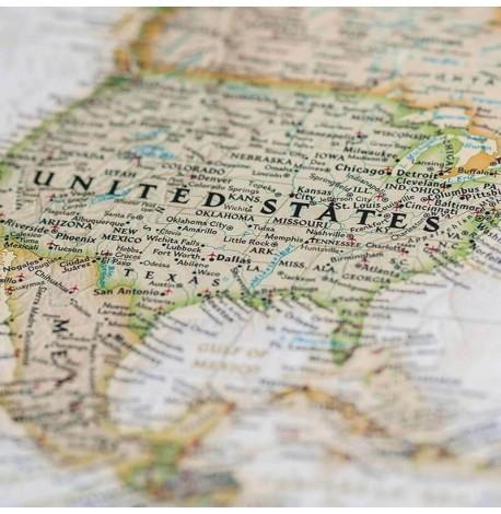 Скретч-карта мира My Map Antique edition (английский язык) в тубусе