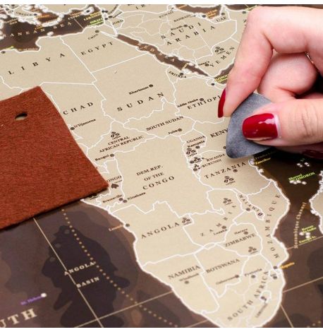 Скретч-карта світу My Map Chocolate edition (англійська мова) в тубусі